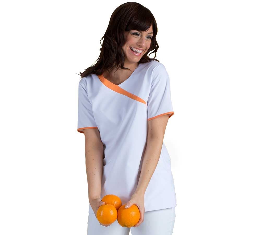 T-Shirts, Pullover & Skjorter: Tunika Maren + hvid/peach