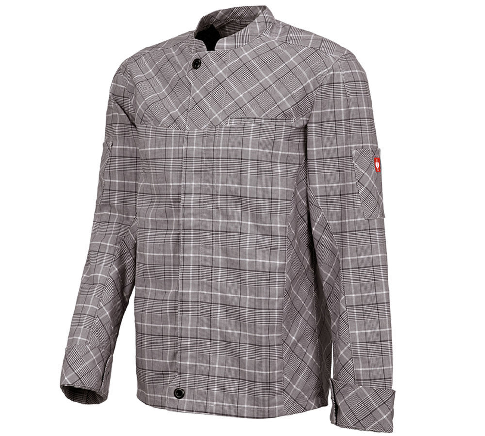 T-Shirts, Pullover & Skjorter: Arbejdsjakke lange ærmer e.s.fusion, herrer + kastanje/hvid