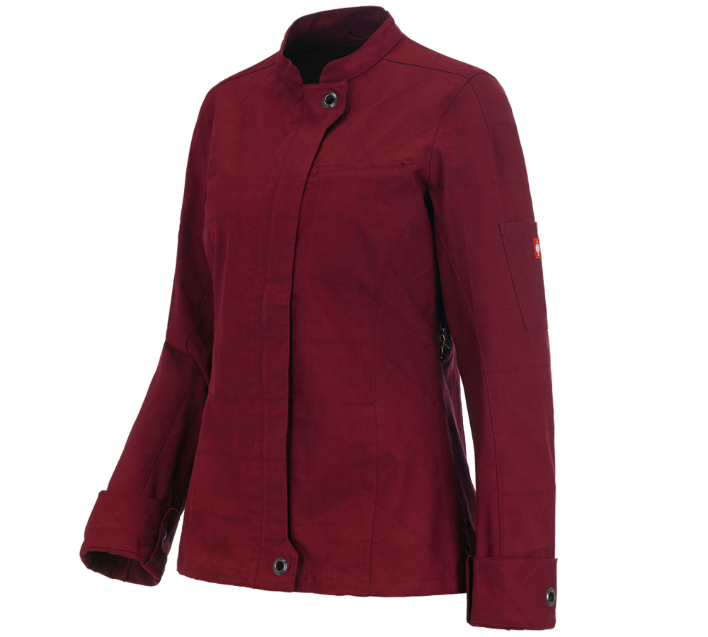 Shirts, Pullover & more: Work jacket long sleeved e.s.fusion, ladies' + ruby