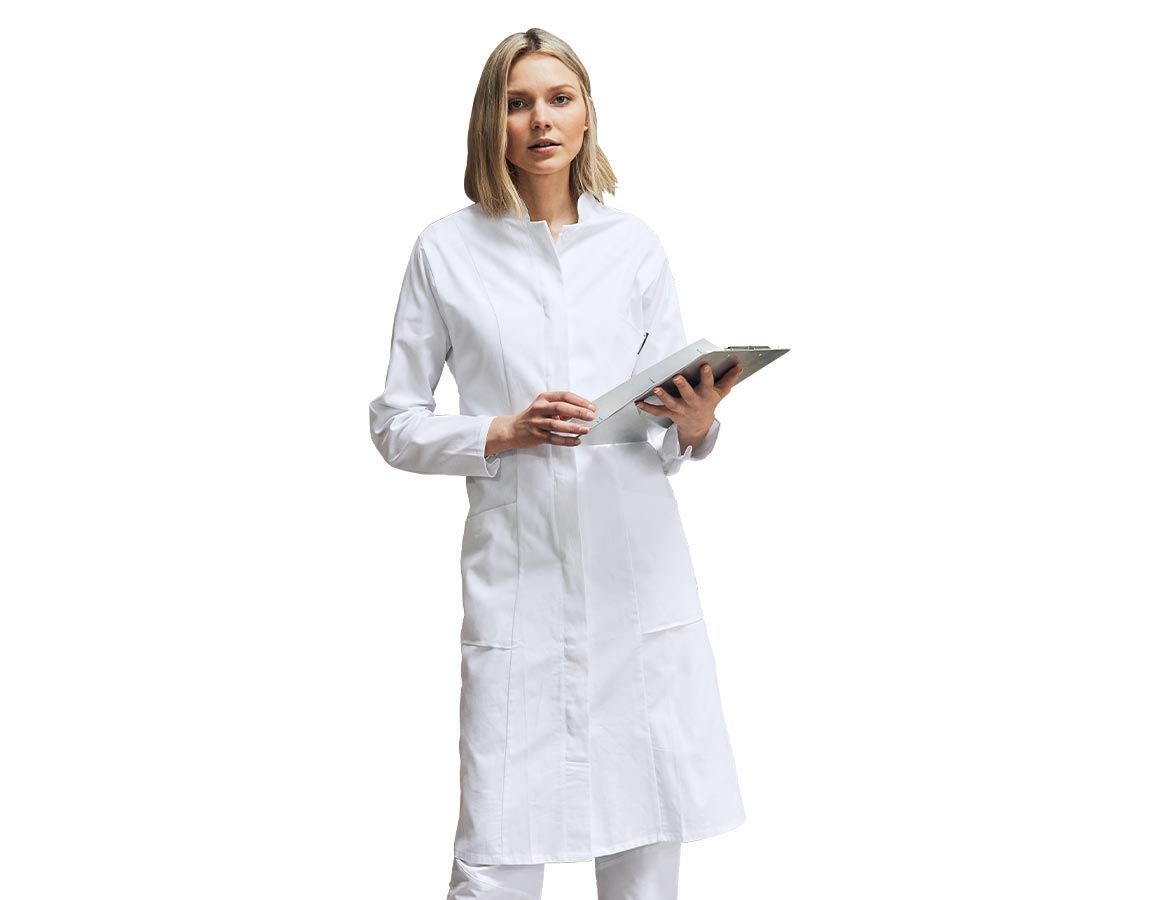 Healthcare Coats | Work Coats: Ladies' Work Coat Linda + white