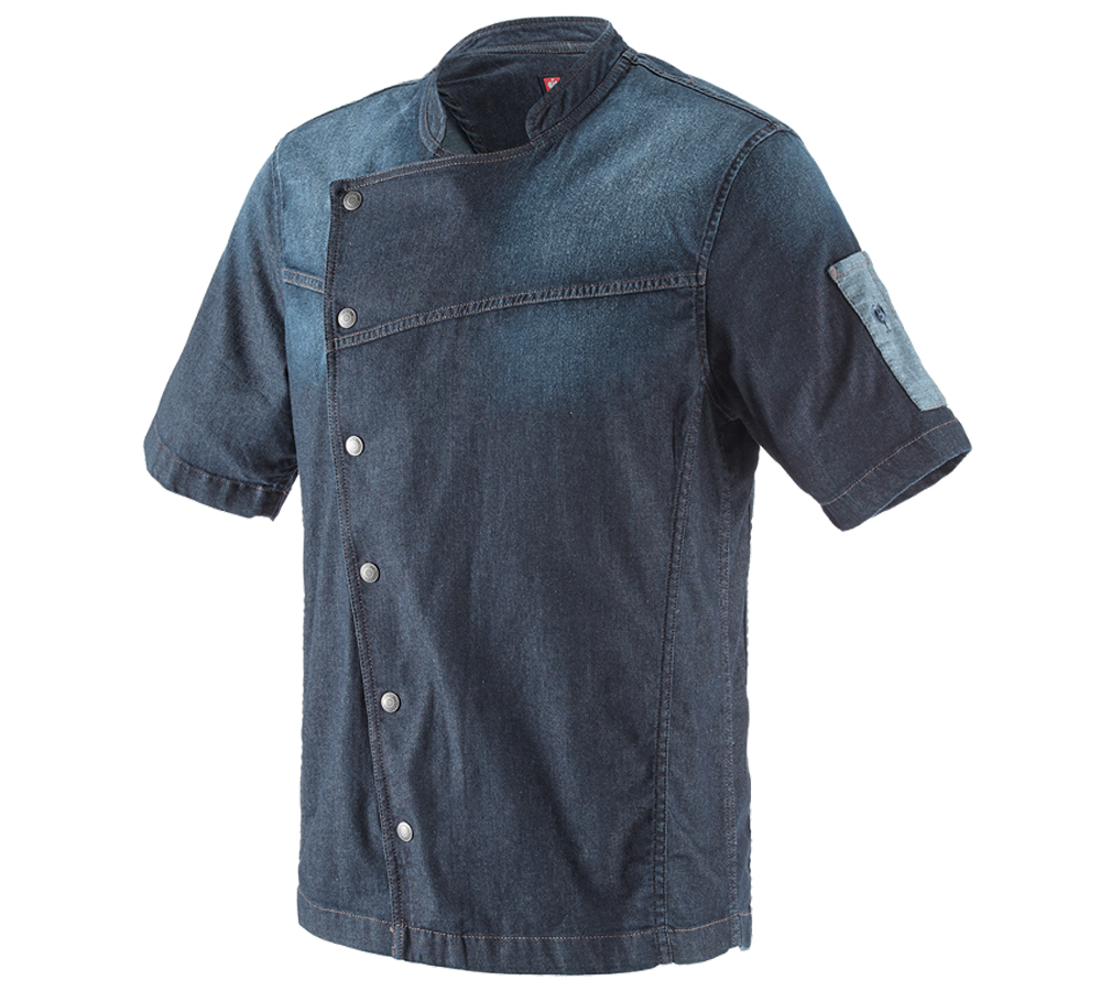 T-Shirts, Pullover & Skjorter: e.s. Kokkejakke denim + mediumwashed