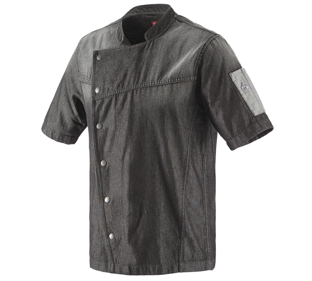 T-Shirts, Pullover & Skjorter: e.s. Kokkejakke denim + graphitewashed
