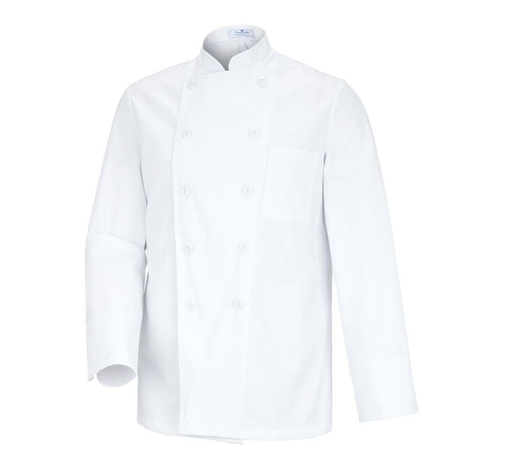 T-Shirts, Pullover & Skjorter: Kokke- og bagerjakke Prag + hvid