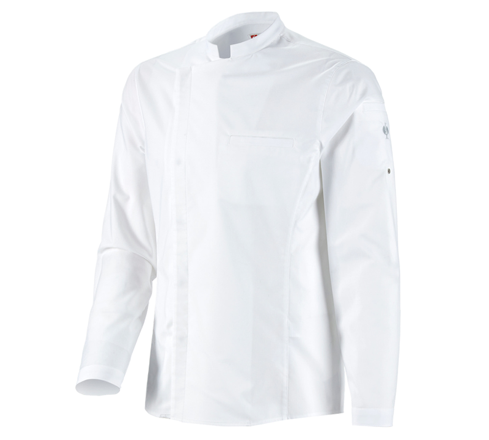 T-Shirts, Pullover & Skjorter: e.s. kokkeskjorte + hvid