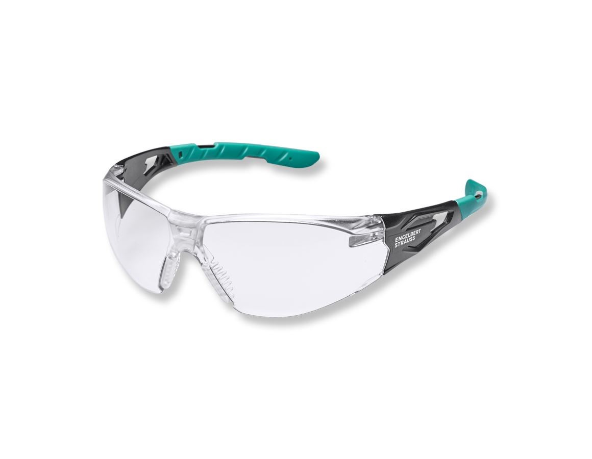 Sikkerhedsbriller: e.s. Damebeskyttelsesbriller Wise + klar-transparent/turkis