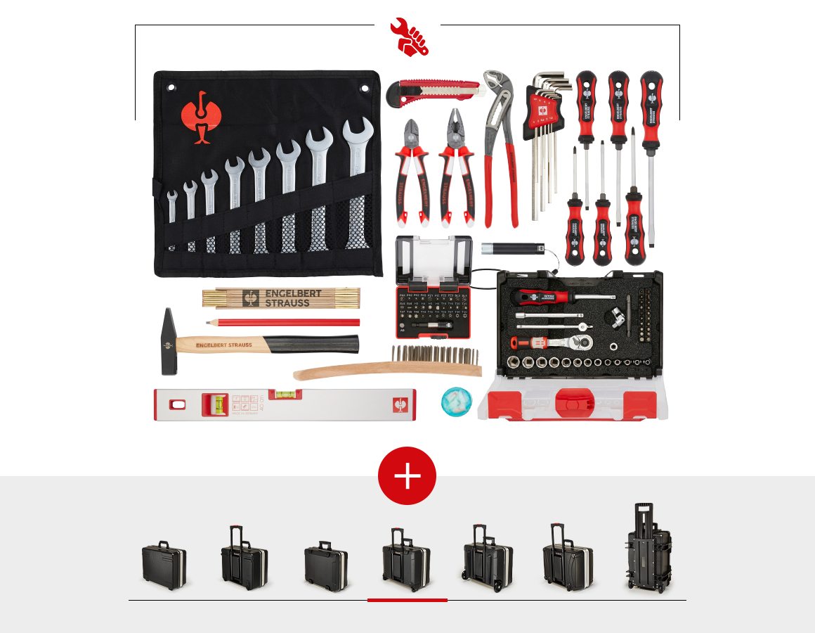 Værktøjskufferter: Værktøjssæt allround inkl. kuffert