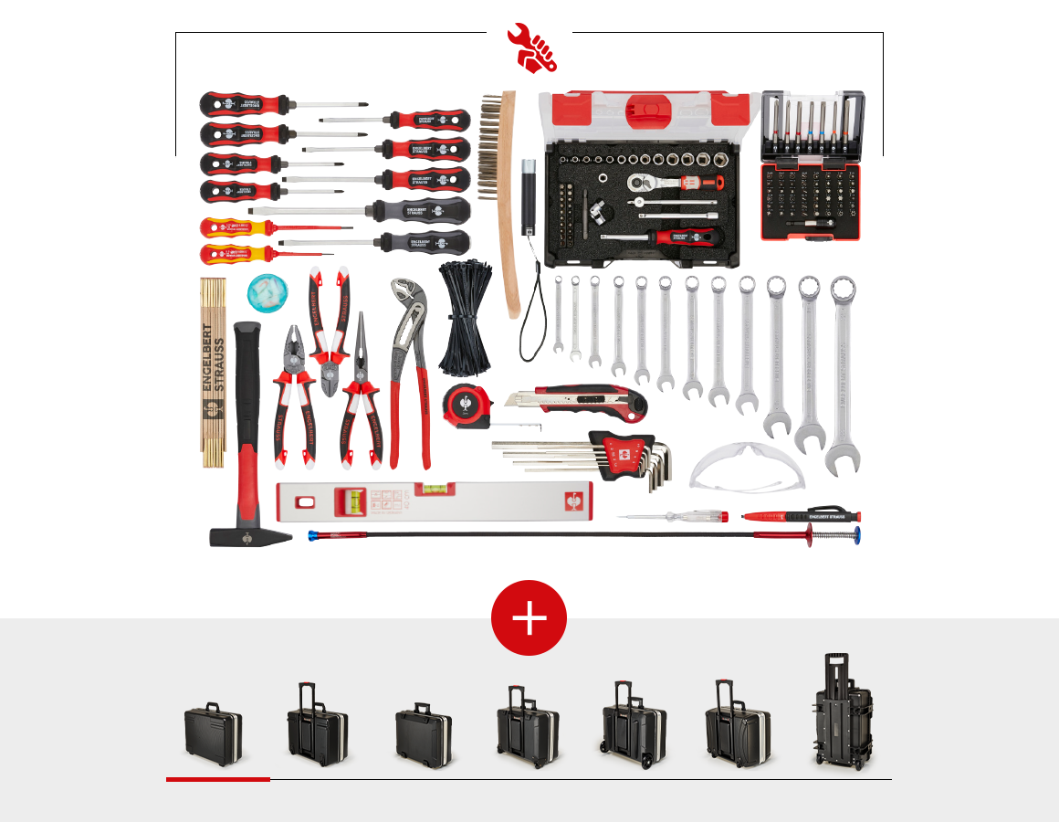 Værktøj: Værktøjssæt allround Profi inkl. værktøjskuffert