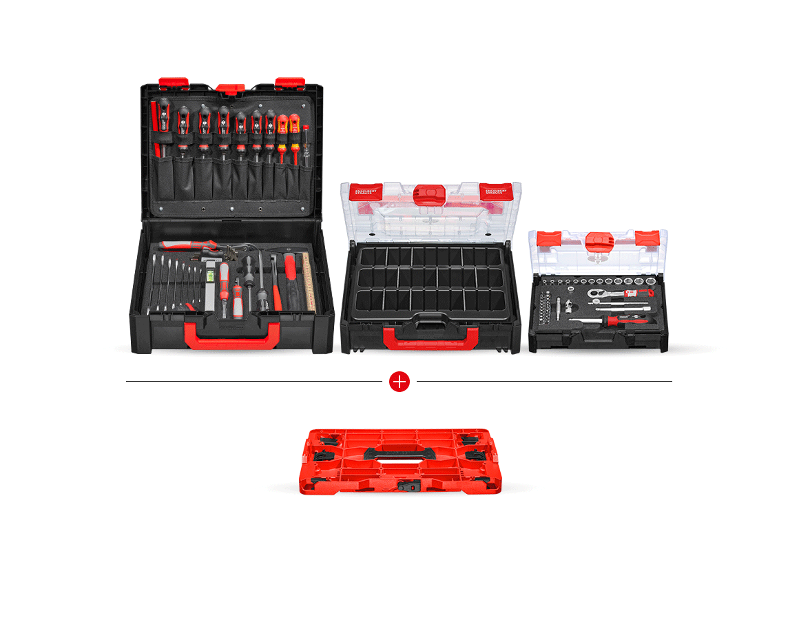 Værktøj: STRAUSSbox værktøjssæt allround 1/4"