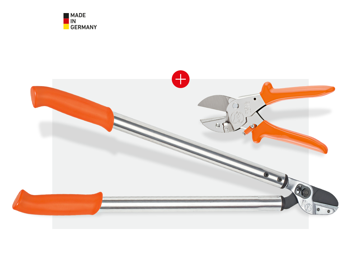 Scissors: Branch and garden shears combi-set