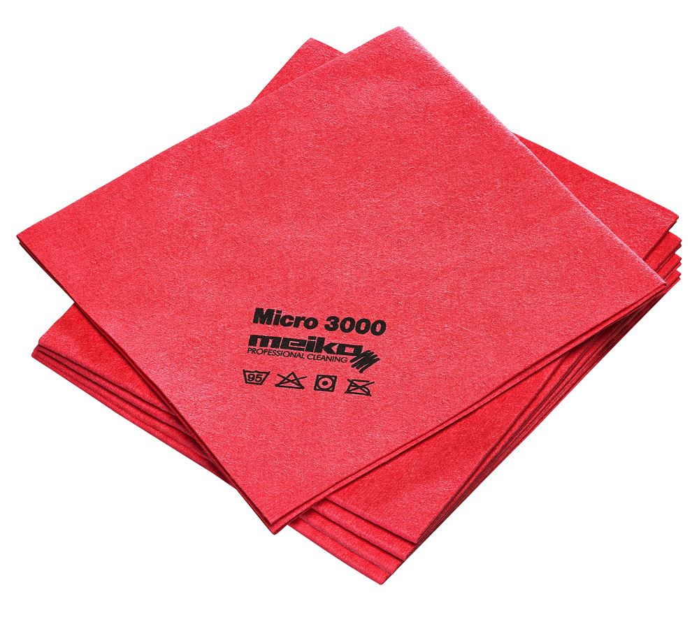 Klude: Microfiberklude MICRO 3000 + rød