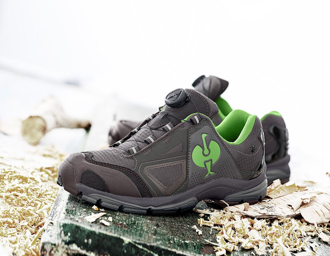 Footwear: O2 Work shoes e.s. Minkar II + chestnut/seagreen