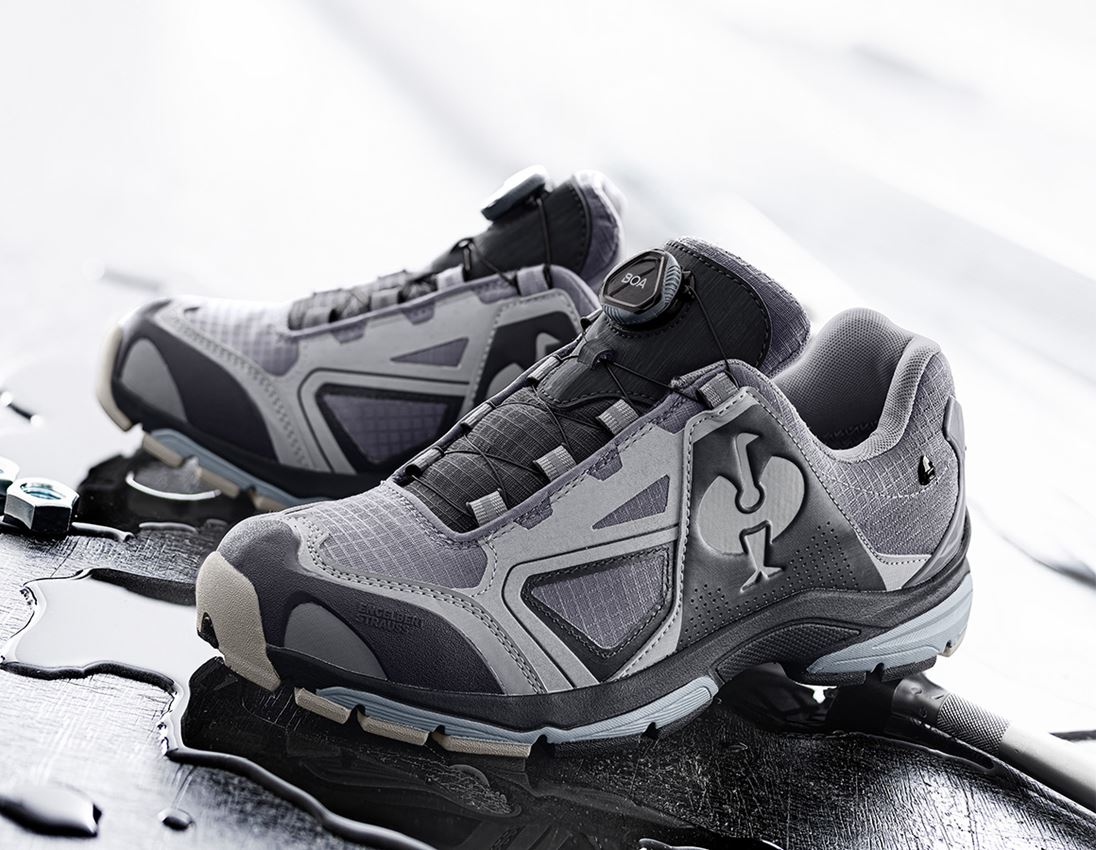 Footwear: O2 Work shoes e.s. Minkar II + aluminium/graphite