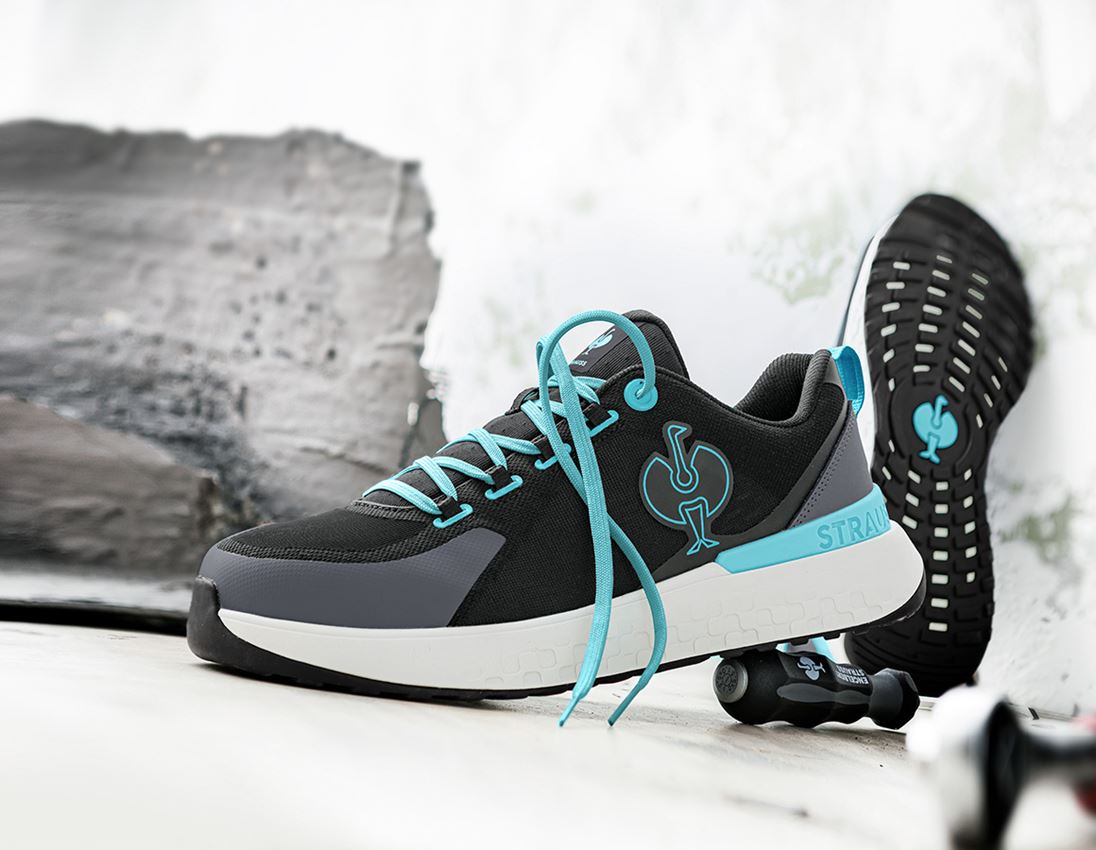 Footwear: SB Safety shoes e.s. Comoe low + black/lapisturquoise
