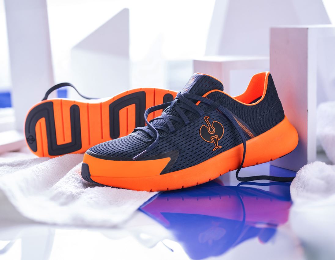 Footwear: SB Safety shoes e.s. Tarent low + navy/high-vis orange 1