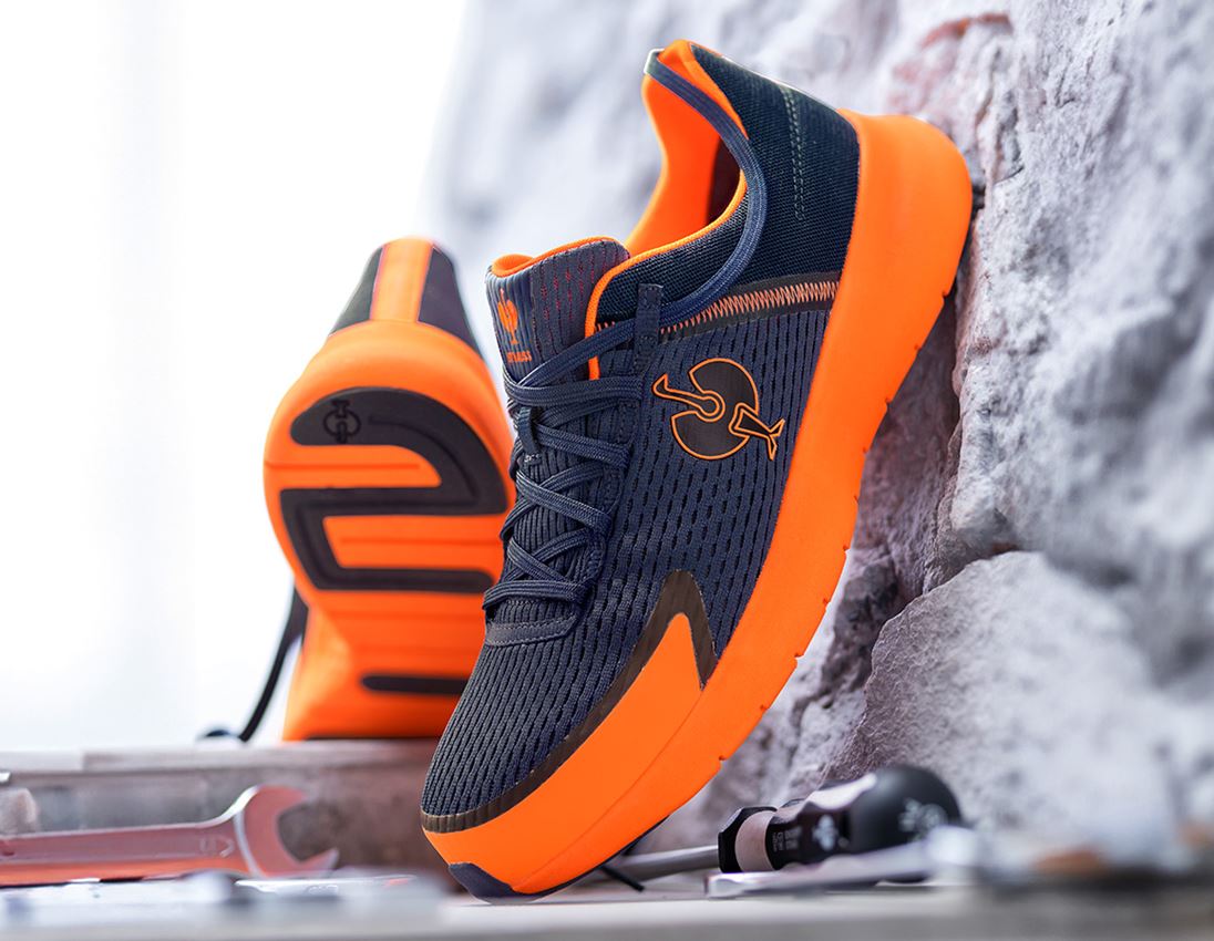 SB: SB Safety shoes e.s. Tarent low + navy/high-vis orange