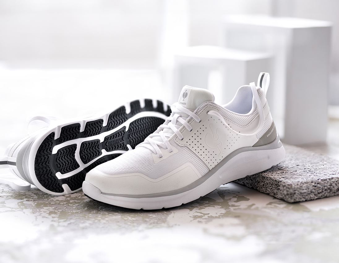 Footwear: O1 Work shoes e.s. Antibes low + white 1