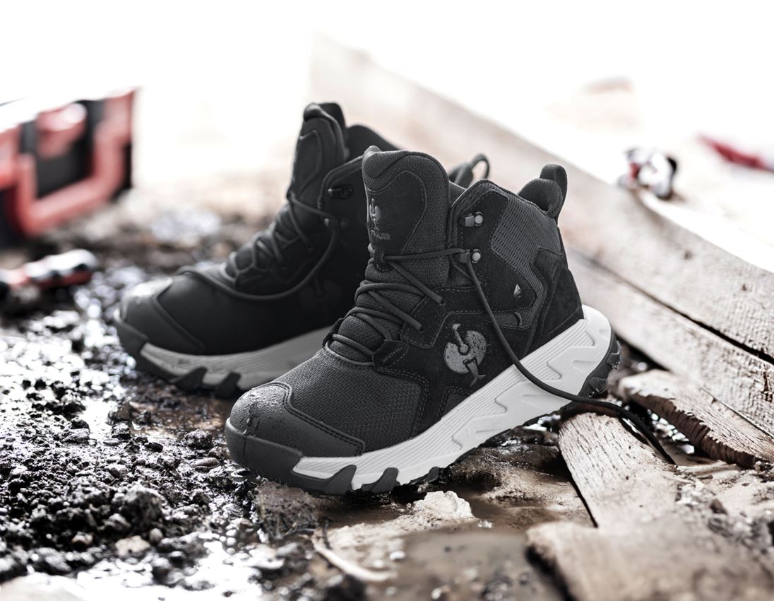 Footwear: O6 Work shoes e.s. Rimini mid + black/crystal grey 1