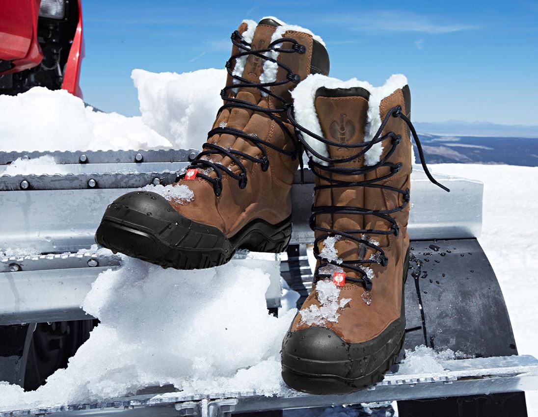S3: S3 Safety boots e.s. Okomu high + brown
