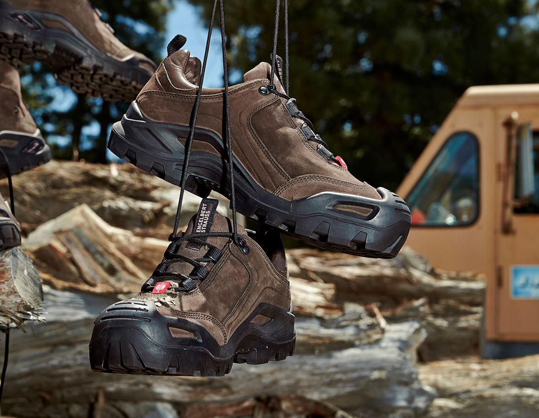 Roofer / Crafts_Footwear: e.s. S3 Safety shoes Nembus low + bark