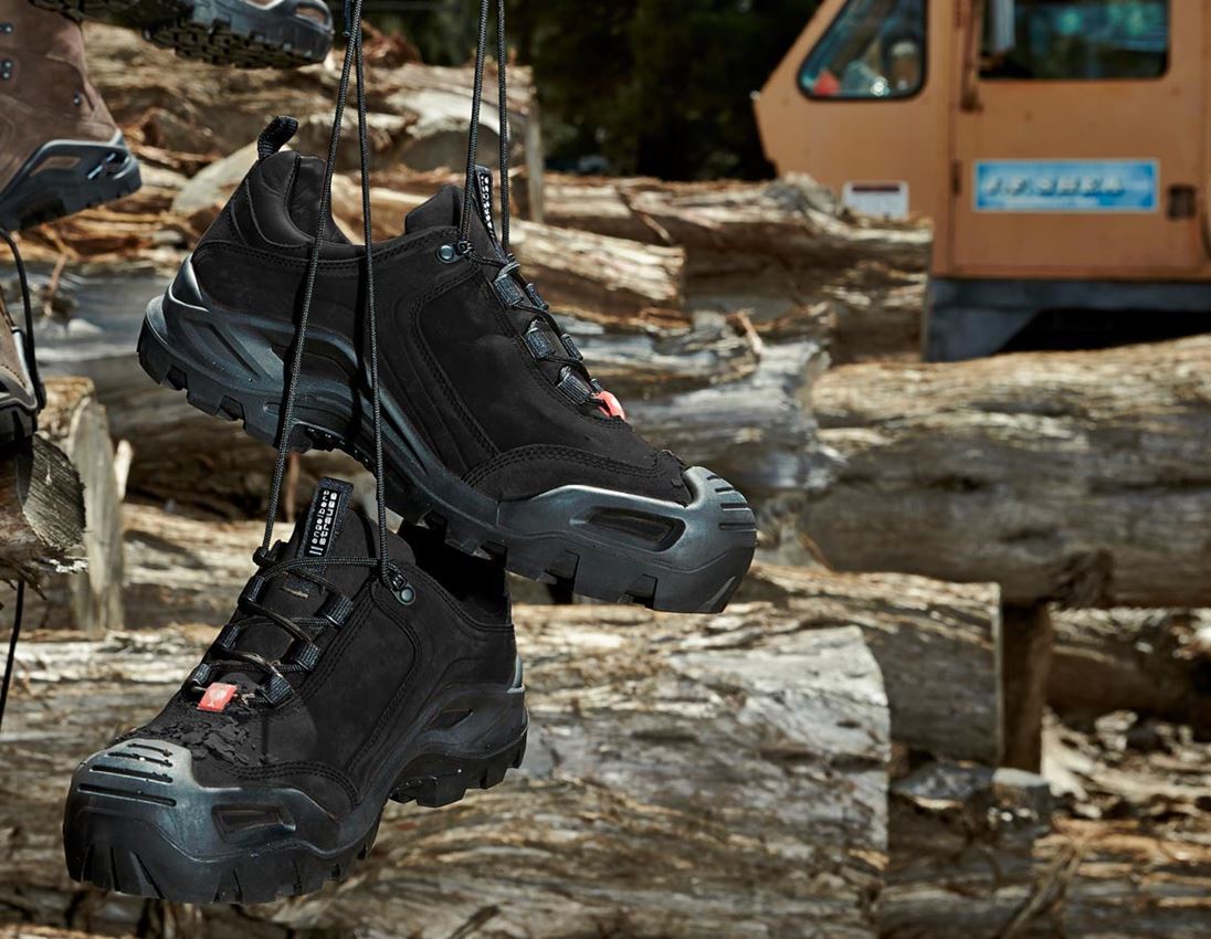 Roofer / Crafts_Footwear: e.s. S3 Safety shoes Nembus low + black