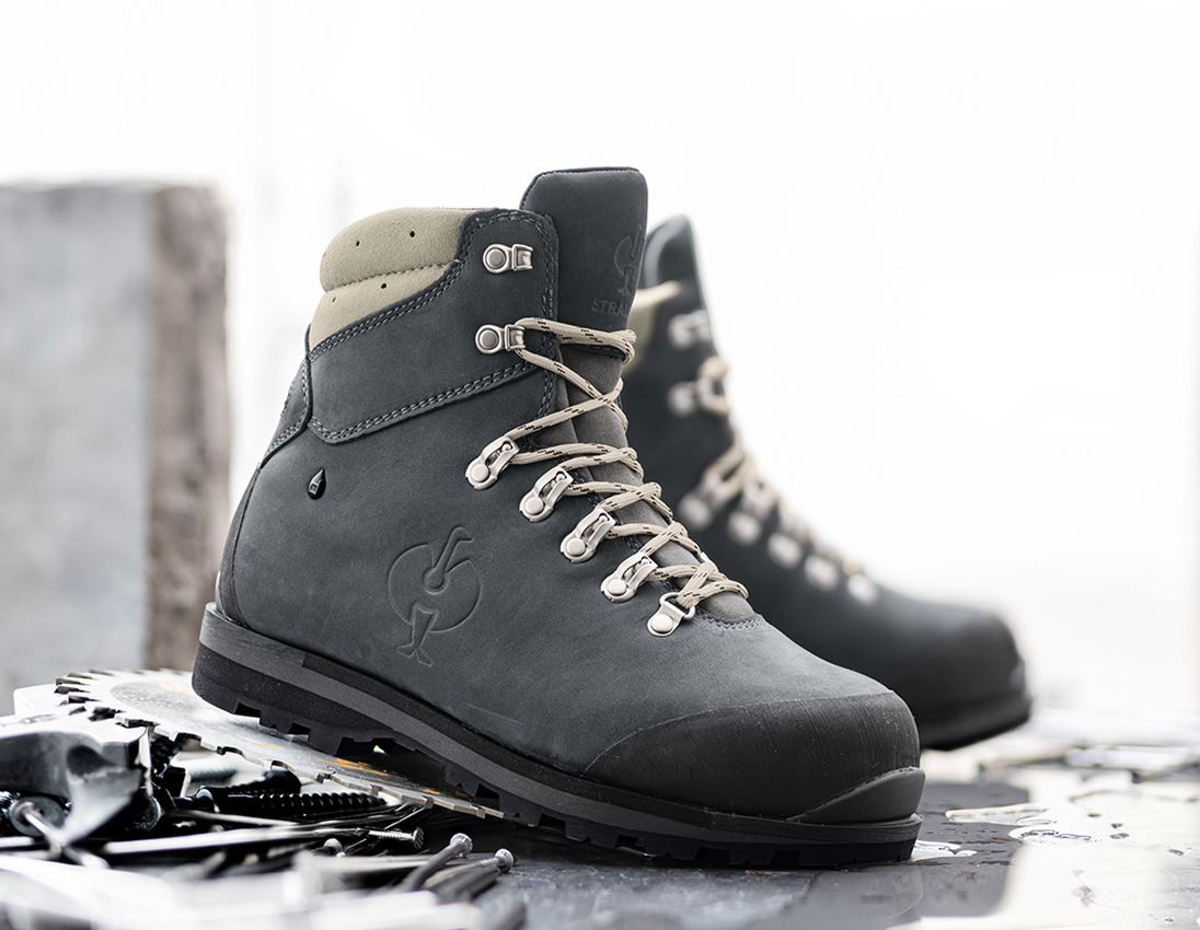 S3: S7L Safety boots e.s. Alrakis II mid + carbongrey/dolphingrey
