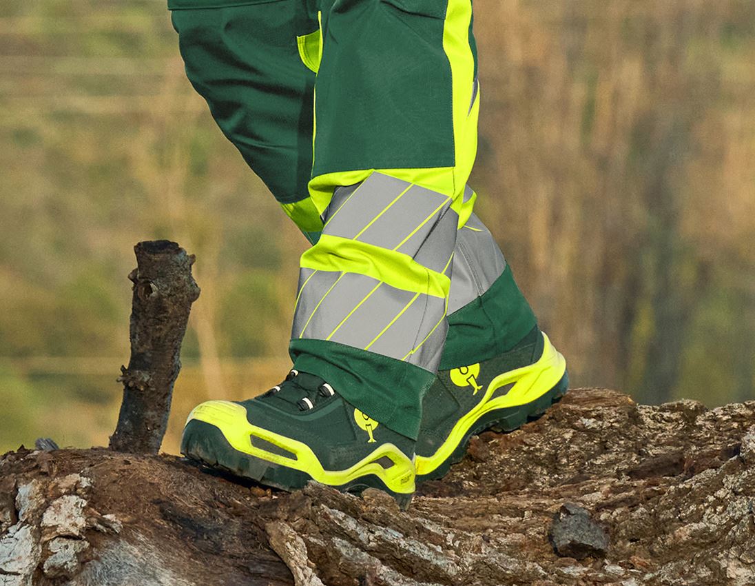 Footwear: S3 Safety boots e.s. Kastra II mid + green/high-vis yellow 3