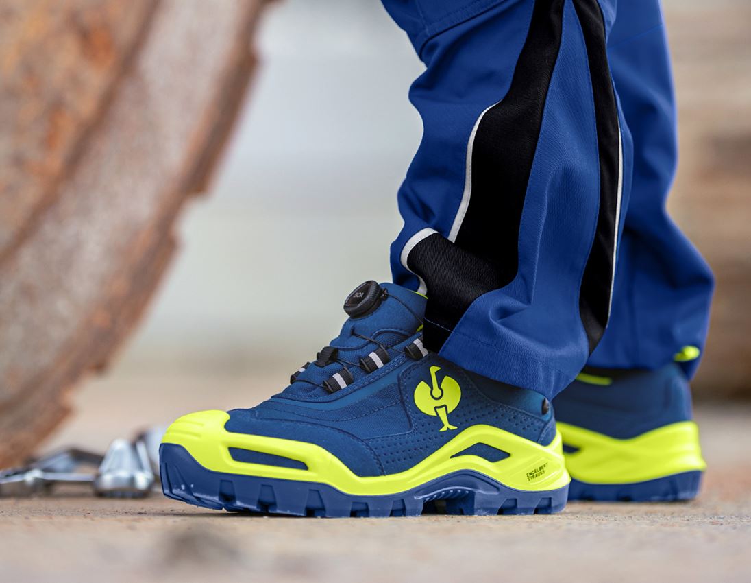 S3: S3 Safety shoes e.s. Kastra II low + royal/high-vis yellow