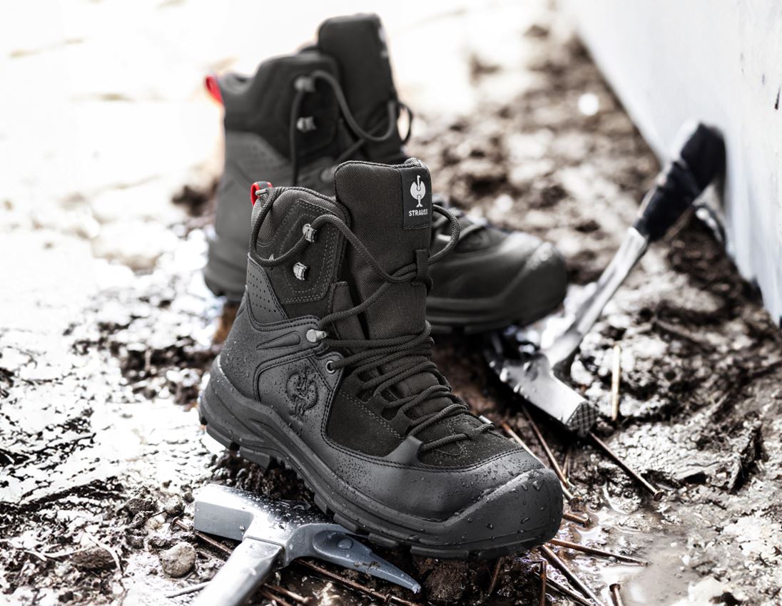 Footwear: S7 Safety boots e.s. Passau mid + black 1