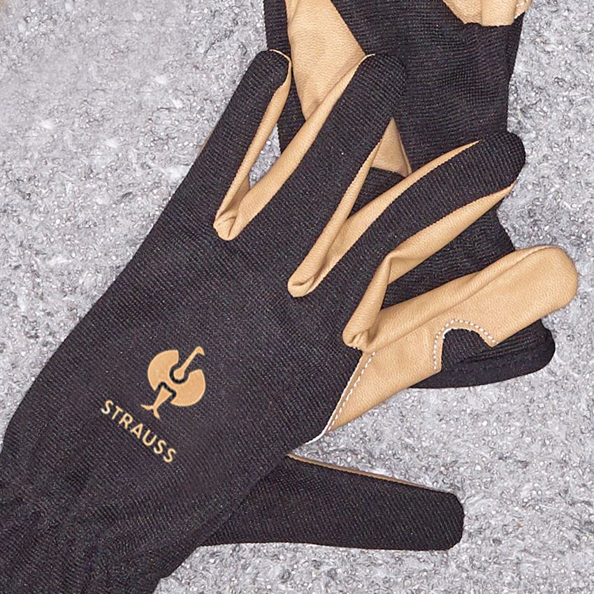 Hybrid: Assembly gloves Intense light + black/brown 2