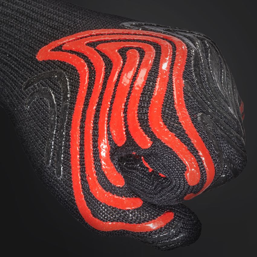 Tekstil: e.s. Varmehandsker heat-expert + sort/rød 2