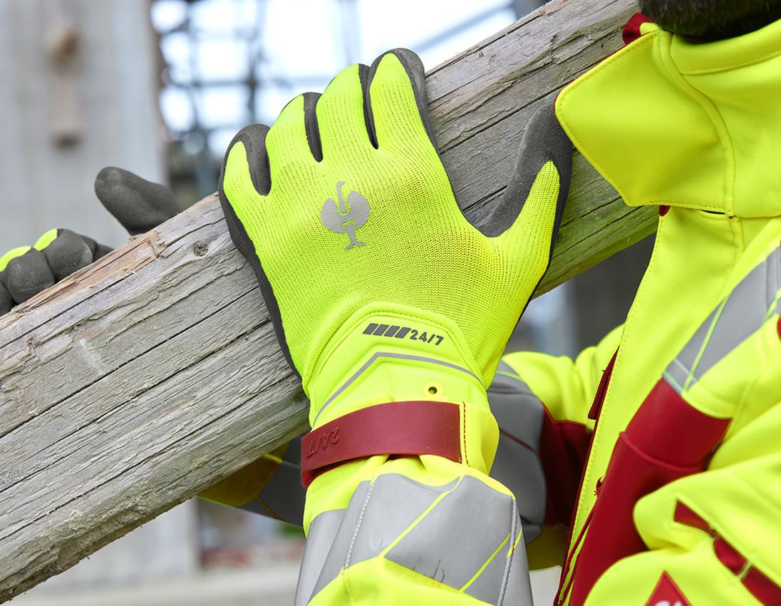 Topics: Hybrid gloves e.s.motion 24/7 + high-vis yellow/anthracite