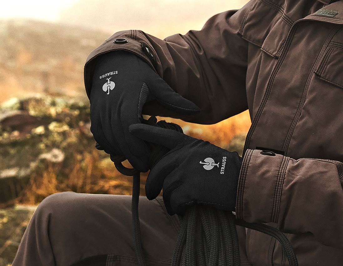 Personal Protection: 3 for 2 e.s. Winter gloves Fleece Comfort + black