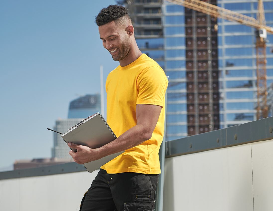 Tømrer / Snedker: e.s. T-Shirt cotton + gul 1