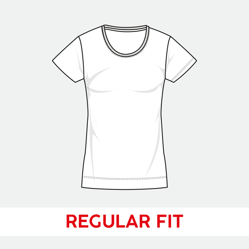 T-Shirts, Pullover & Skjorter: e.s. T-Shirt cotton stretch, damer + hvid 2