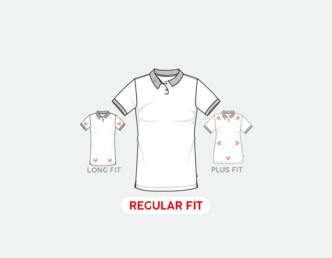 T-Shirts, Pullover & Skjorter: e.s. Pique-Polo cotton stretch, damer + kobolt 1
