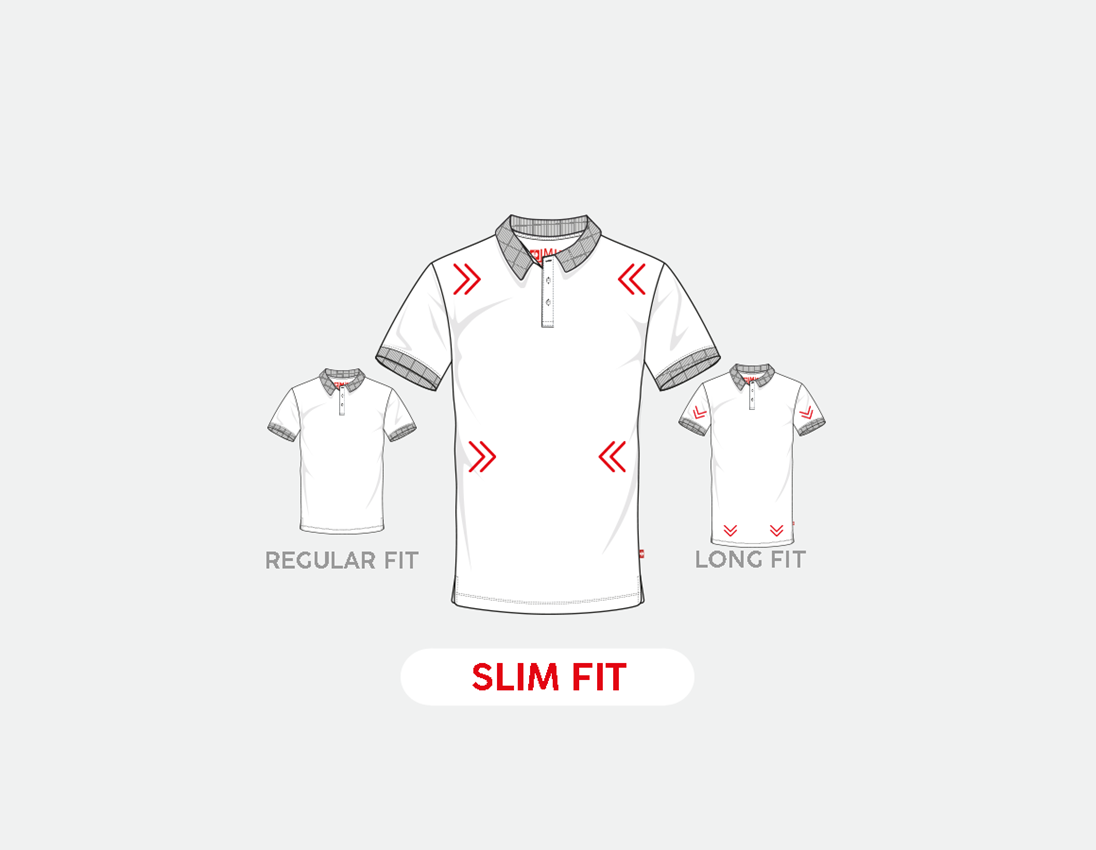 T-Shirts, Pullover & Skjorter: e.s. Pique-Polo cotton stretch, slim fit + sten 1
