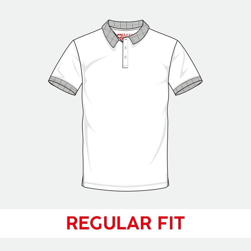 T-Shirts, Pullover & Skjorter: e.s. Pique-Polo cotton stretch + kornblå 2