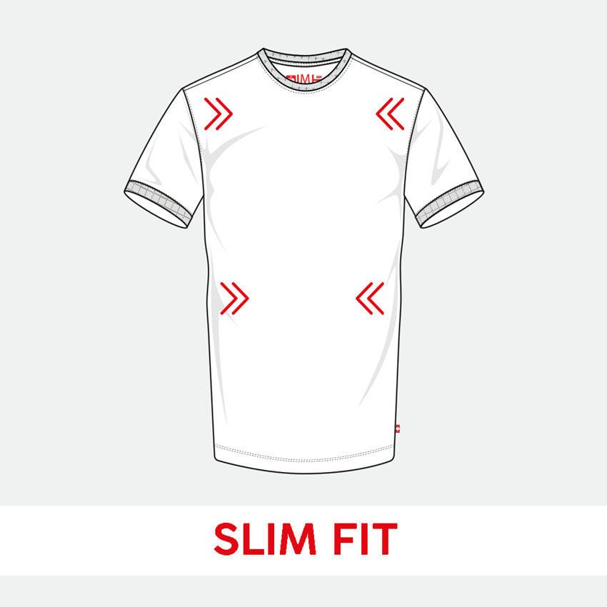 T-Shirts, Pullover & Skjorter: e.s. T-shirt cotton stretch, slim fit + kastanje 2