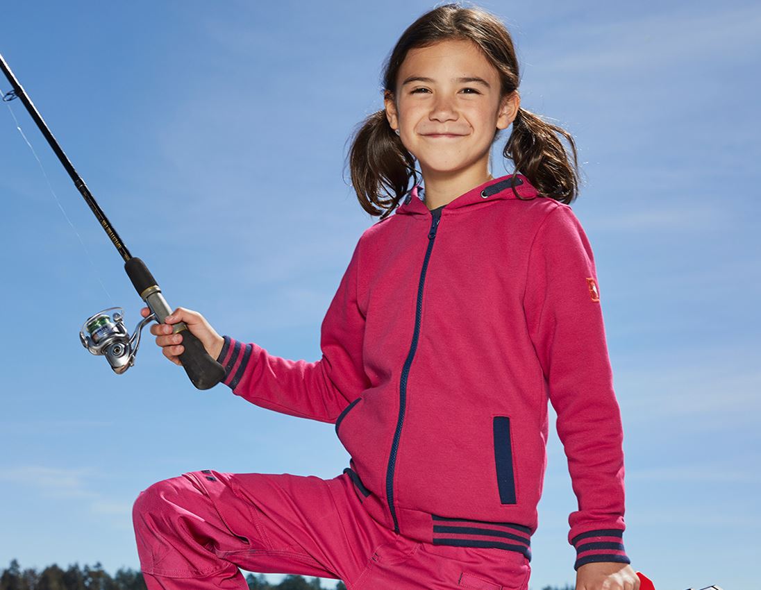 T-Shirts, Pullover & Skjorter: Hoody-Sweatjakke e.s.motion 2020, børne + bær/mørkeblå