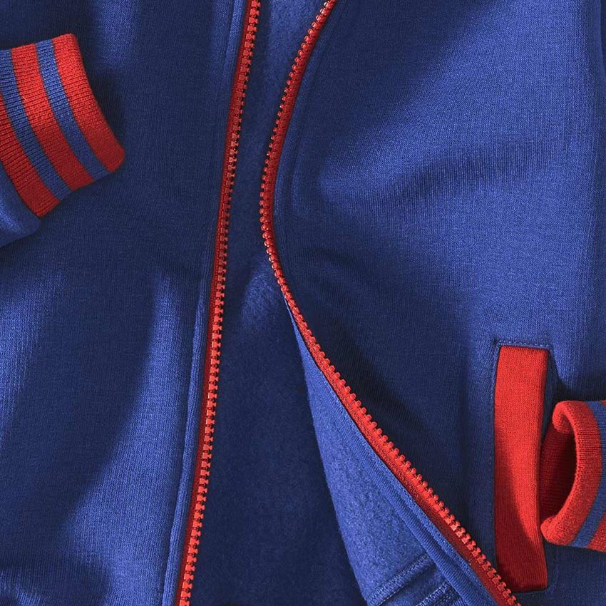 T-Shirts, Pullover & Skjorter: Hoody-Sweatjakke e.s.motion 2020, børne + kornblå/ildrød 2