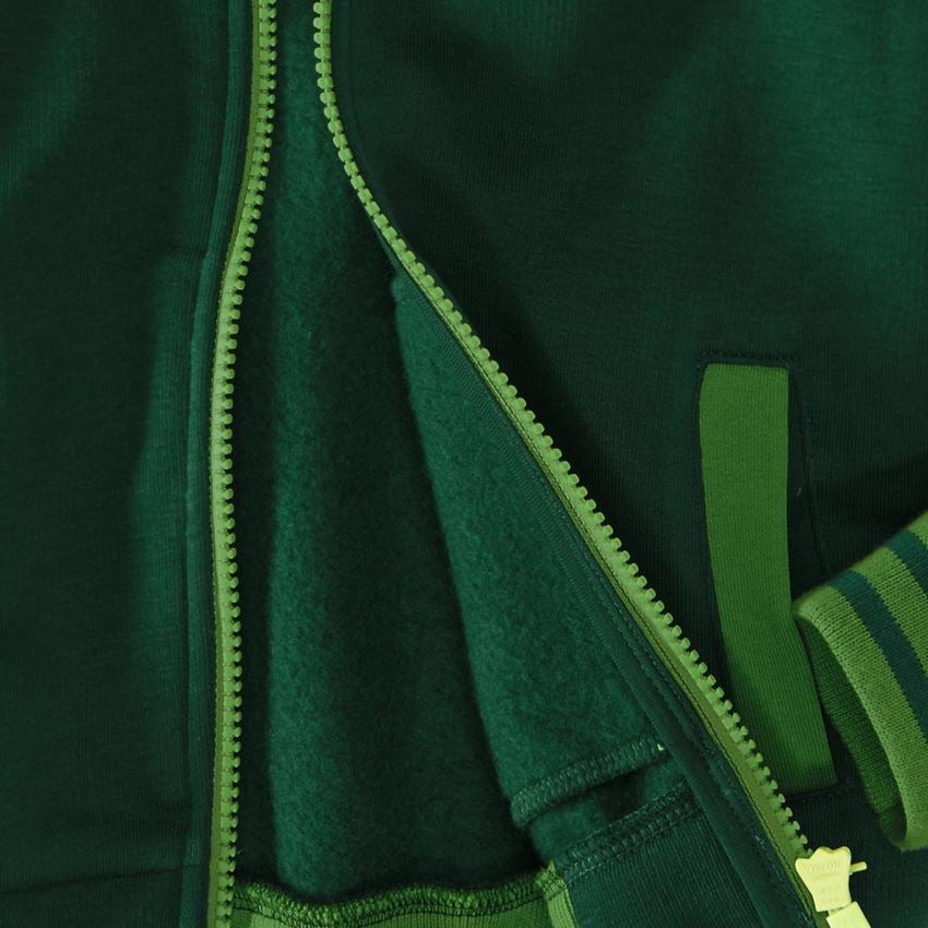 T-Shirts, Pullover & Skjorter: Hoody-Sweatjakke e.s.motion 2020, børne + grøn/havgrøn 2
