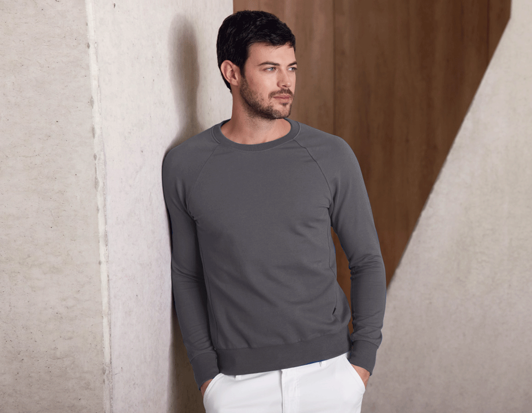 Emner: e.s. Sweatshirt cotton stretch + antracit