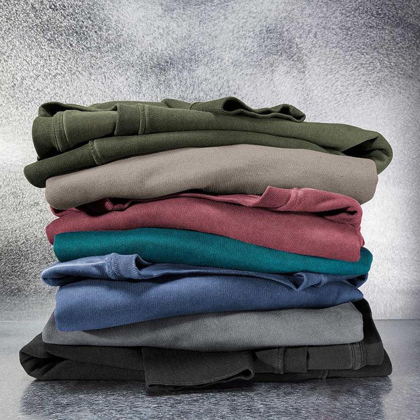 T-Shirts, Pullover & Skjorter: e.s. Sweatshirt vintage poly cotton + camouflagegrøn vintage 2