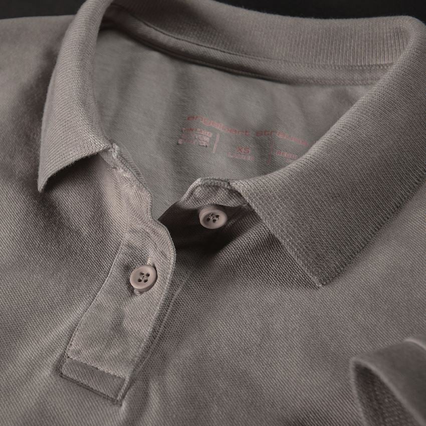 Emner: e.s. Polo-Shirt vintage cotton stretch, damer + taupe vintage 2