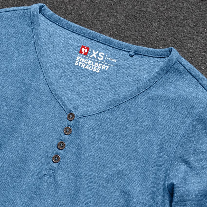 T-Shirts, Pullover & Skjorter: Longsleeve e.s.vintage, damer + aktikblå melange 2
