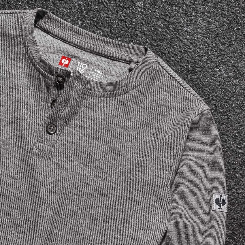 T-Shirts, Pullover & Skjorter: Longsleeve e.s.vintage, børn + sort melange 2