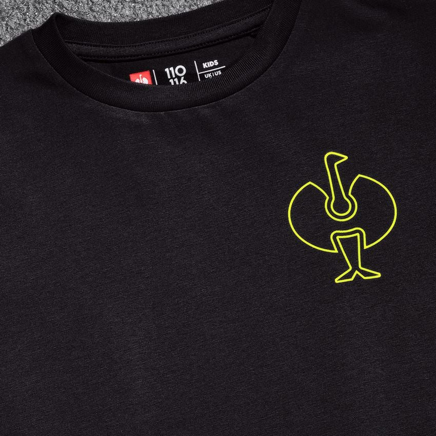 T-Shirts, Pullover & Skjorter: T-Shirt e.s.trail, børn + sort/syregul 2