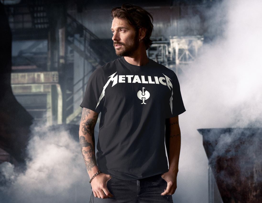 Shirts, Pullover & more: Metallica cotton tee + black