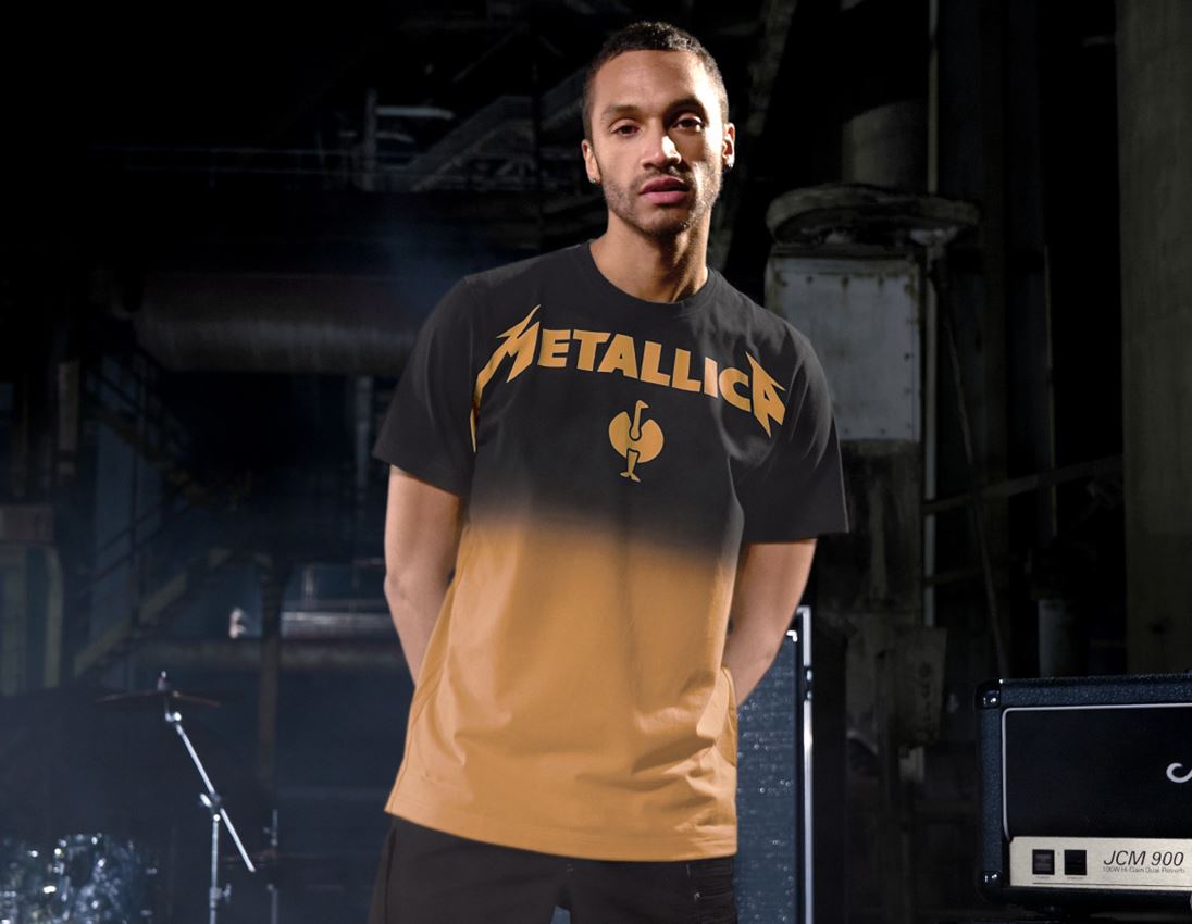 T-Shirts, Pullover & Skjorter: Metallica cotton tee + sort/rust