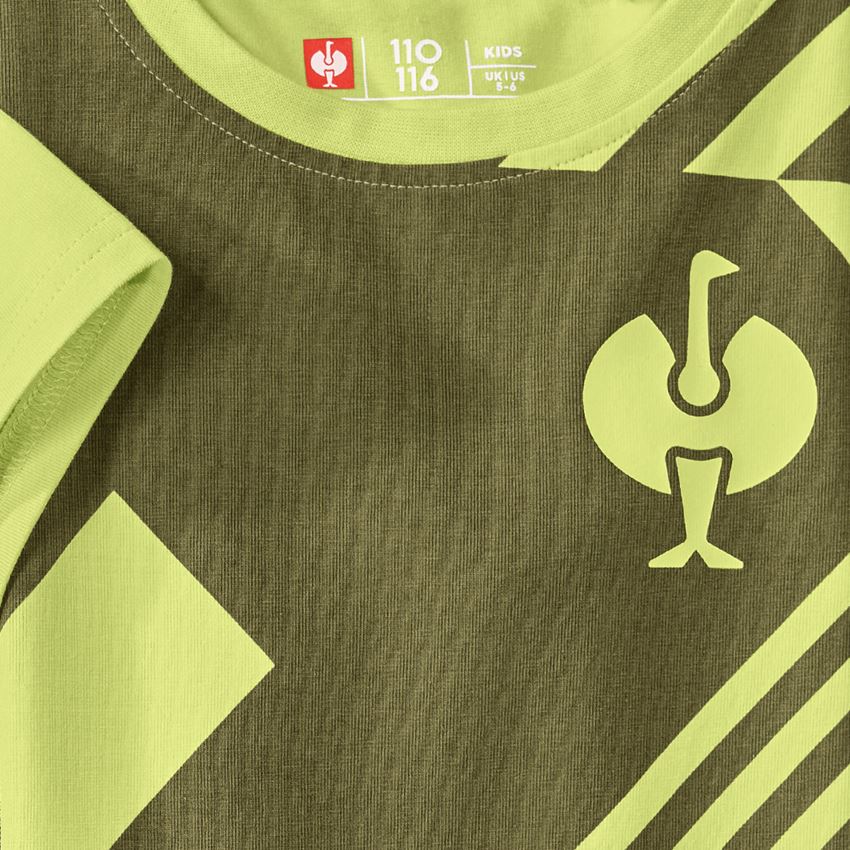Emner: T-Shirt e.s.trail graphic, børne + enebærgrøn/limegrøn 2